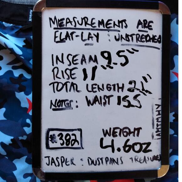 Hurley Men’s Shark Camo Board Shorts Size 18/29 Blue Swim Trunks Surf Beach - Picture 6 of 10